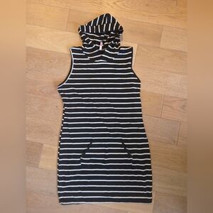 WANNA THIS | NWOT Striped Sleeveless Hoodie Dress